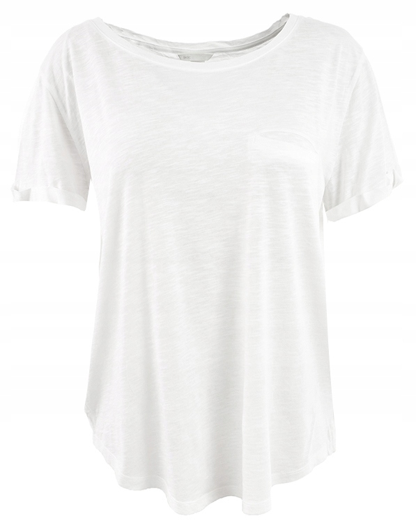 pBH4345 H&M biały t-shirt z kieszonką 48