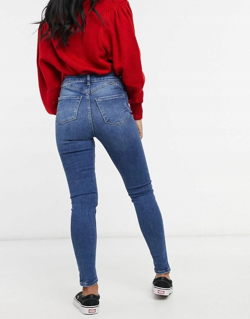 N3E212*NEW LOOK SPODNIE JEANSY PETITE XL 42 T01