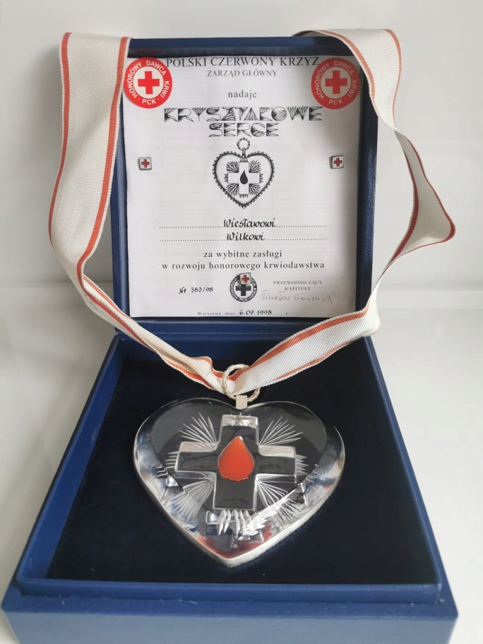 Kryształowe serce - Polski Czerwony Krzyż