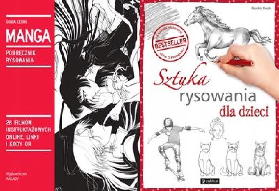 Manga Podręcznik + Sztuka rysowania dla dzieci