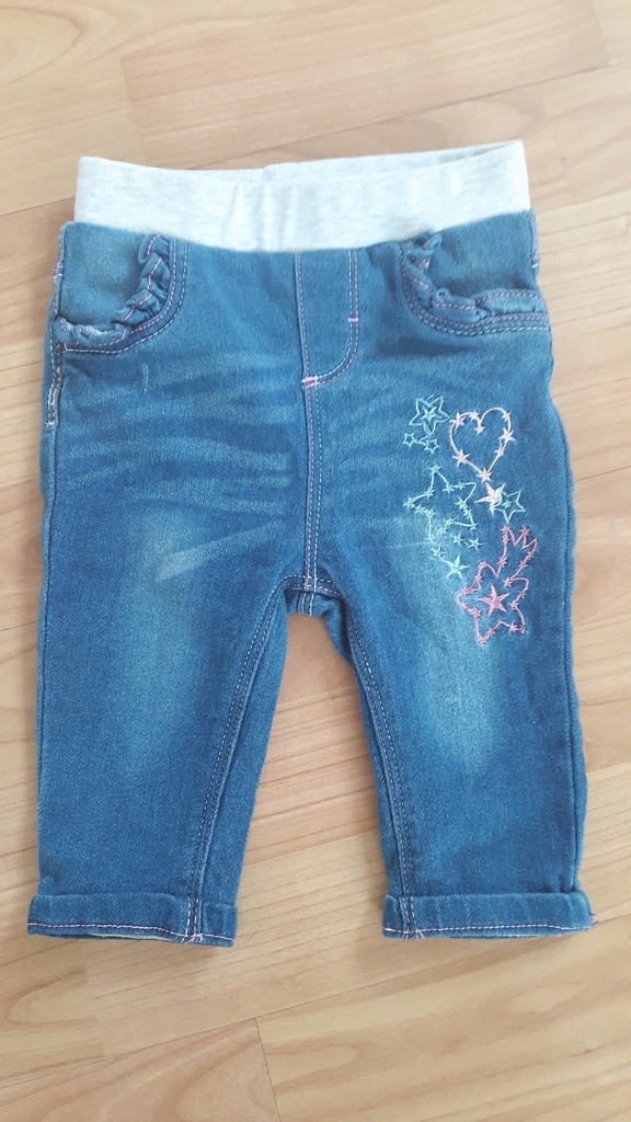 Spodnie jeansy niemowlęce roz. 68 stan idealny