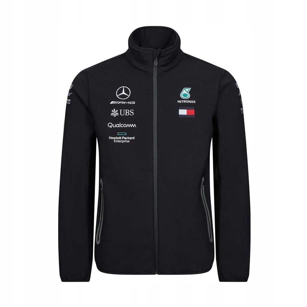 Kurtka czarna softshell Team Mercedes F1 2019 M!