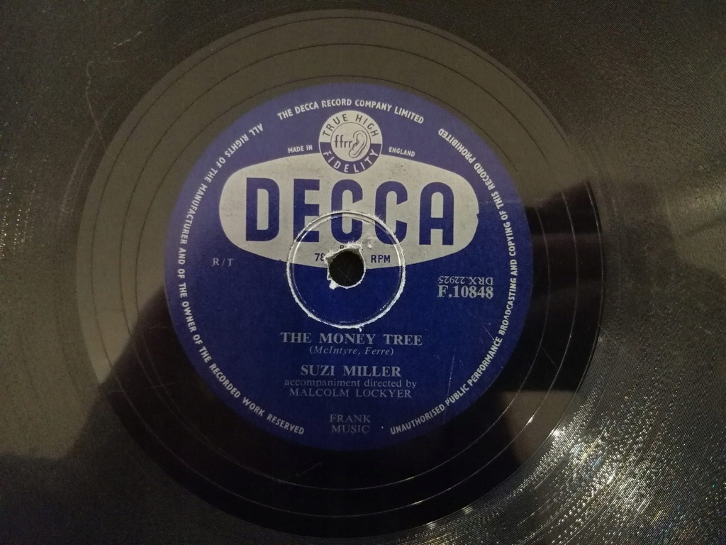 Miller The Money Tree/ I Love My Baby Decca F10848