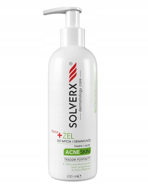 Solverx Acne Skin Forte - żel do mycia twarzy