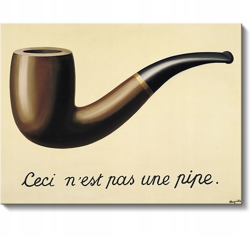 René Magritte, To Nie Jest Fajka, 100x75 cm
