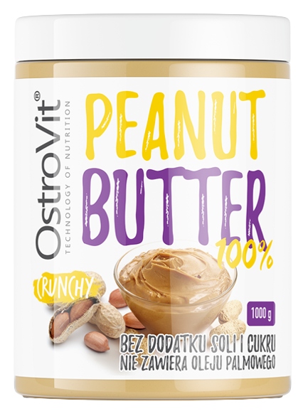 OstroVit Masło Orzechowe 100% Peanut Crunchy 1000g