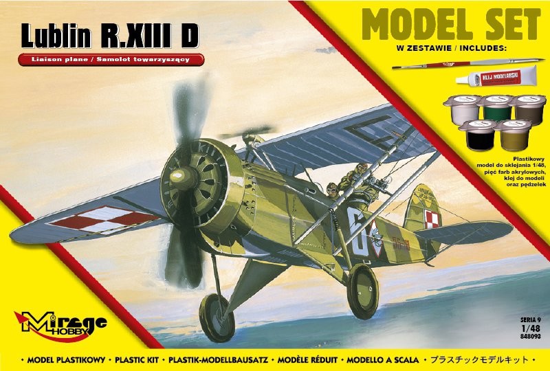 Model do sklejania Polski Samolot LUBLIN R.XIII D