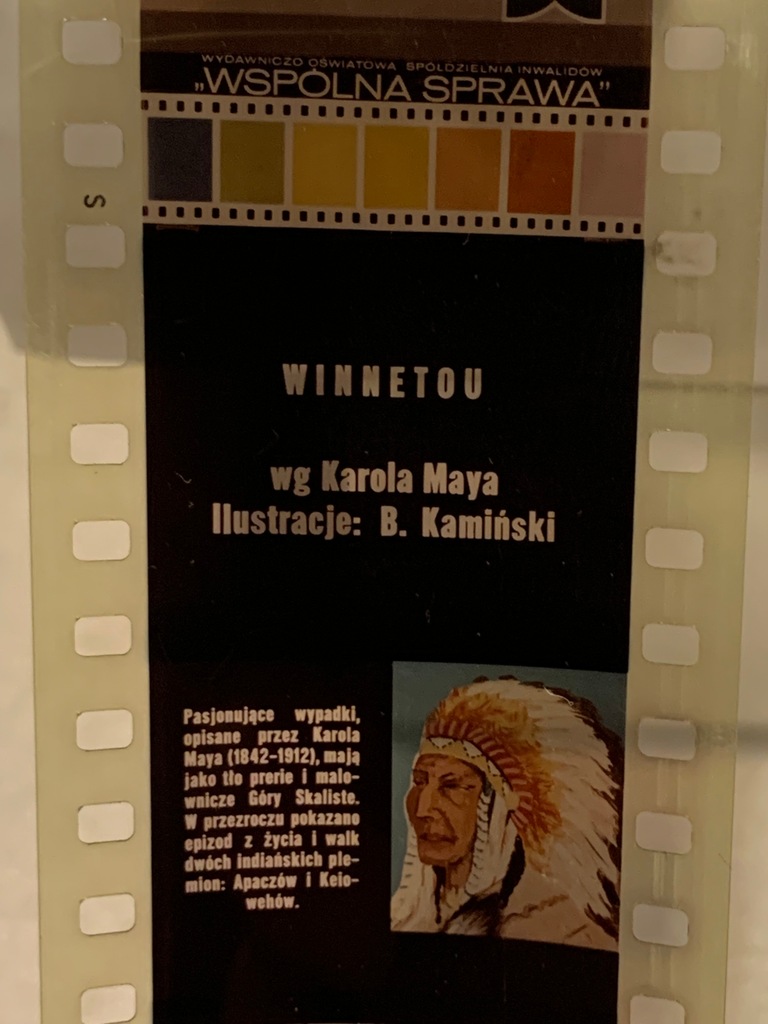 KLISZA DO PROJEKTORA BAJKA WINNETOU