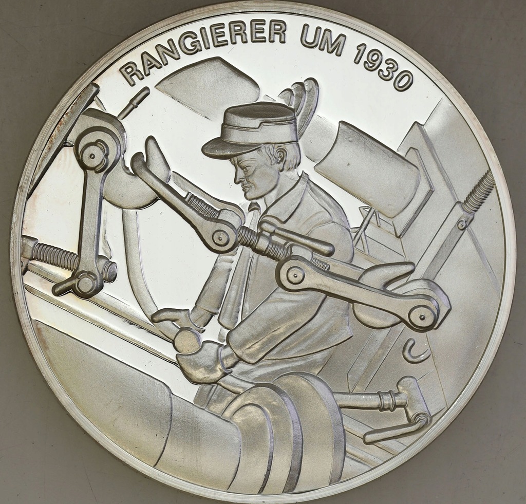 Oficjalna kopia medalu 150 lat kolei - SREBRO