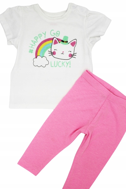 St.Bernard, Primark 6-9m legginsy + t-shirt 74