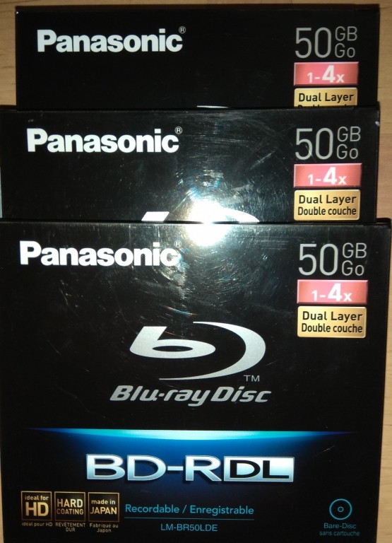 Blu-ray Disc Panasonic 50GB BD-R (DL) x4