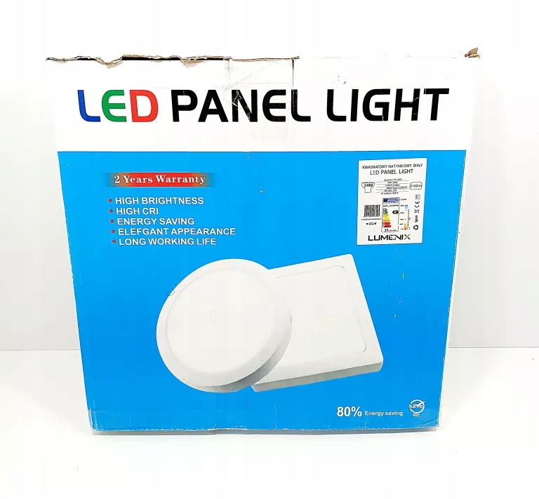 LUMENIX KWADRATOWY NATYNKOWY LED PANEL 08314