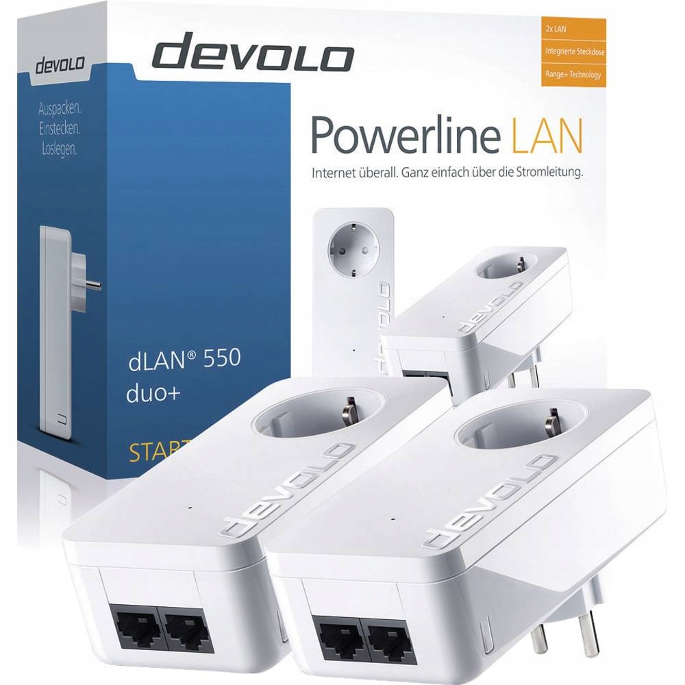 DEVOLO ZESTAW TRANSMITERÓW DLAN 550 DUO+ HA177**