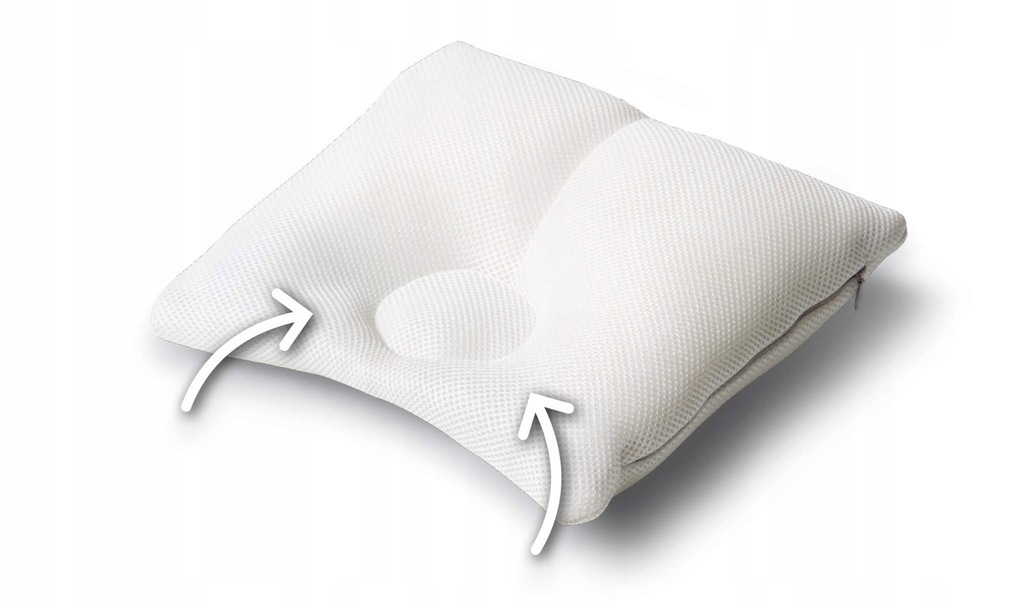 Poduszka antywstrząsowa kwadratowa CAREFOR biel