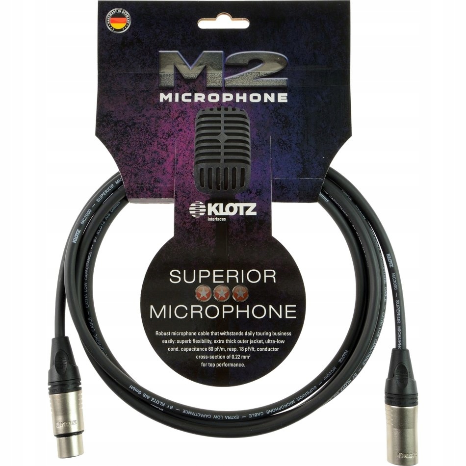 Klotz M2K1FM0500 kabel mikrofonowy 5m