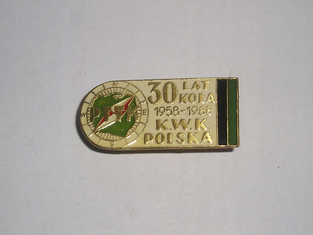 PTTK 30 LAT KOŁA K.W.K. POLSKA 1958 - 1988