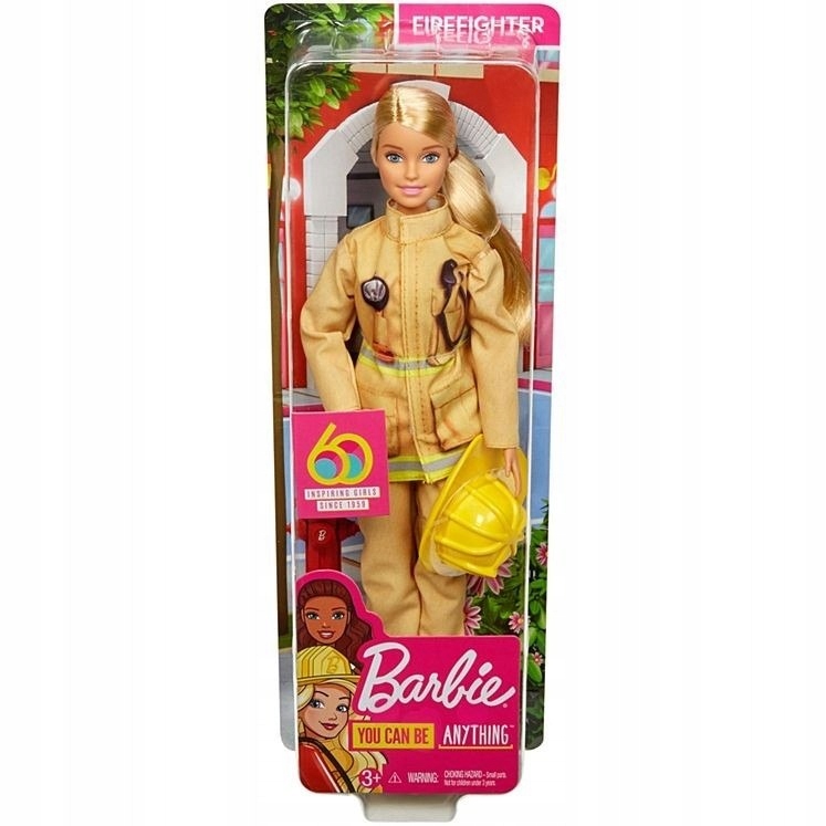 LALKA BARBIE STRAŻACZKA 60 URODZINY GFX29