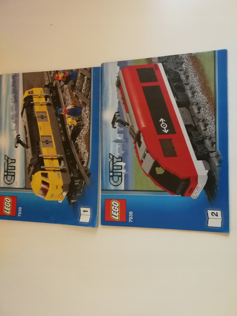 LEGO CITY POCIĄG 2 INSTRUKCJE LOKOMOTYW 7938,7939