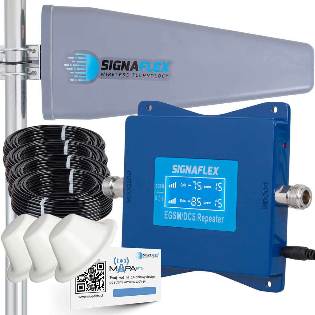Купить УСИЛИТЕЛЬ ДИАПАЗОНА СИГНАЛА GSM DCS 4G LTE + АНТЕННЫ: отзывы ...