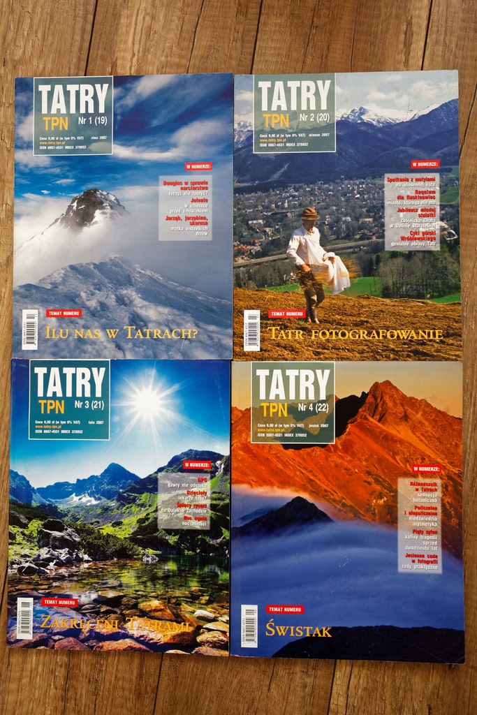 Kwartalnik Tatry TPN - rocznik 2007, nr archiwalne