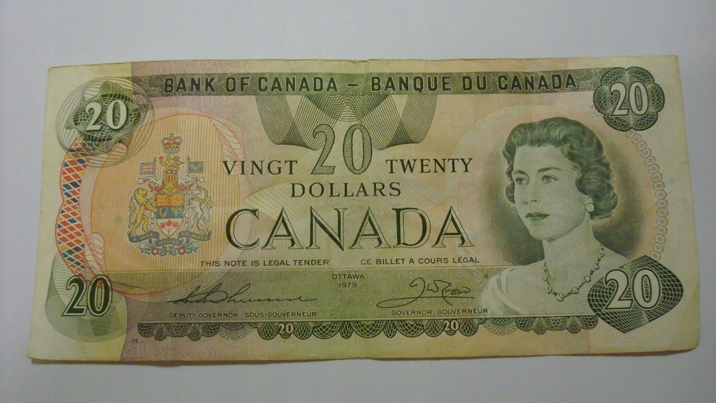 Banknot - Kanada 20 dolarów 1979 stan 3