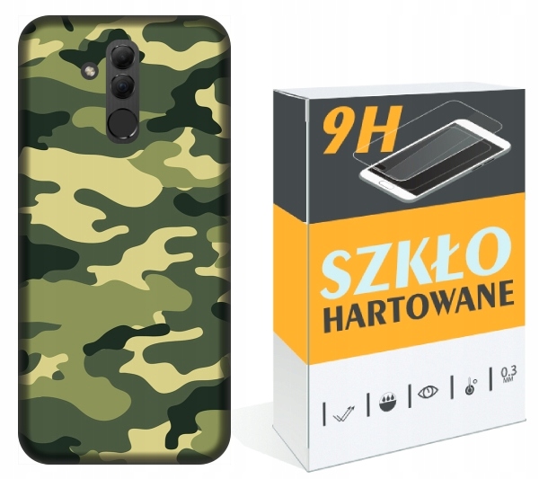 ETUI SZKŁO Huawei Mate 20 Lite wojsko moro