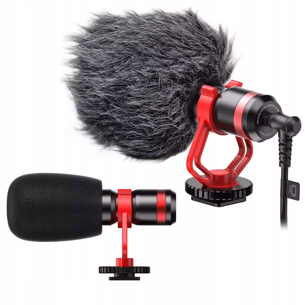Mikrofon Shotgun APEXEL APL-MIC01 do smartfona kam