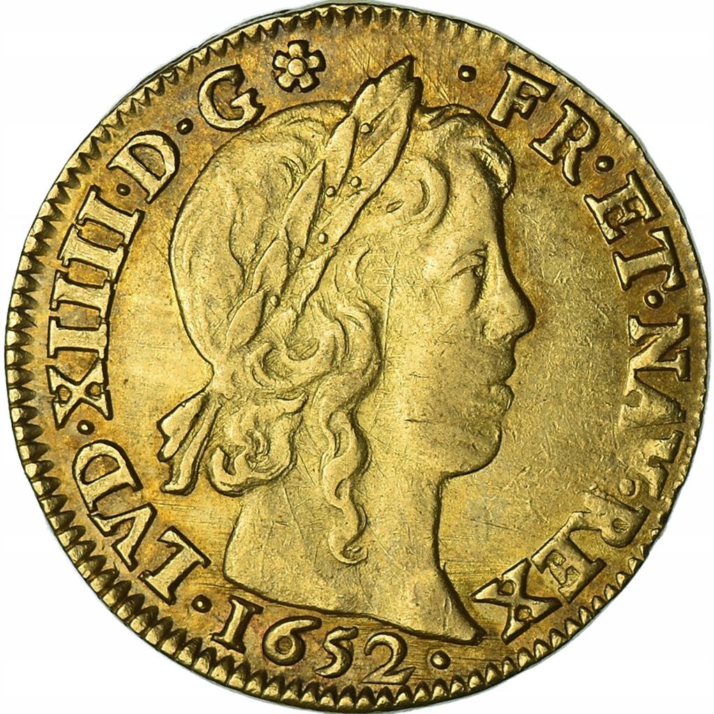 Moneta, Francja, Louis XIV, Louis d'or à la mèche