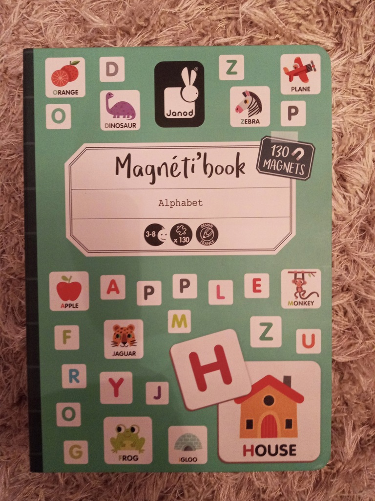 Janod Magnetibook Magnetyczna układanka alfabet