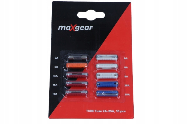 MAXGEAR BEZPIECZNIKI RURKOWE ZESTAW 2A-25A KPL 10SZT