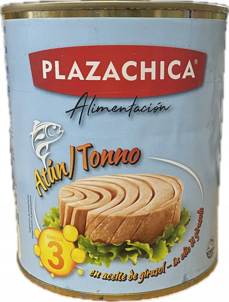Tonno in olio di grasole Plazachica 0,8 kg