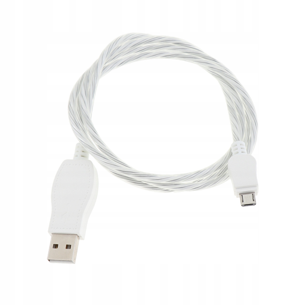 Micro USB Data Cable, 1m LED Visible Flowing Light