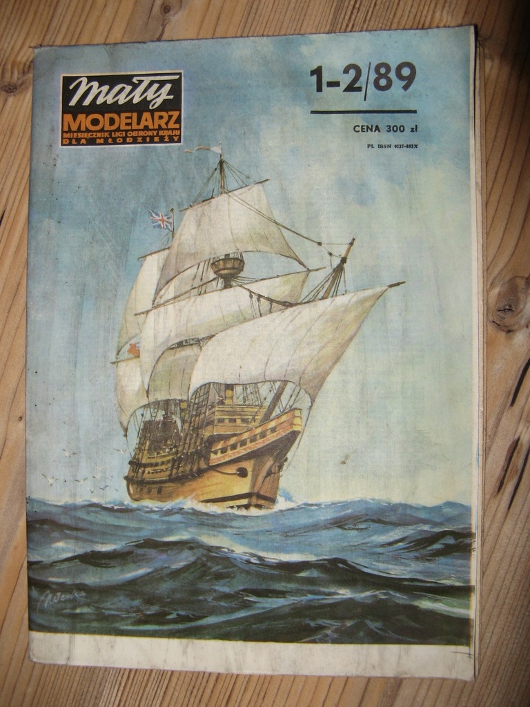 mały modelarz nr 1-2/89 żaglowiec Mayflower