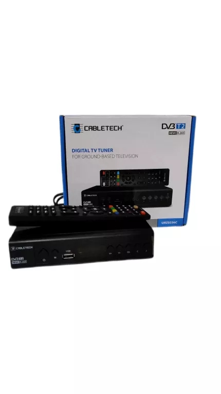 DEKODER CABLETECH DVBT2 ZESTAW