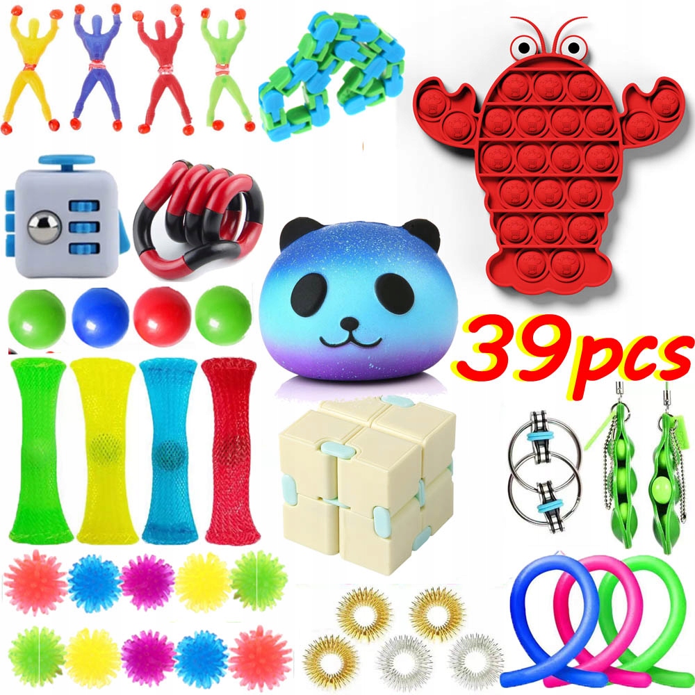 39szt Pop It Push fidget toy