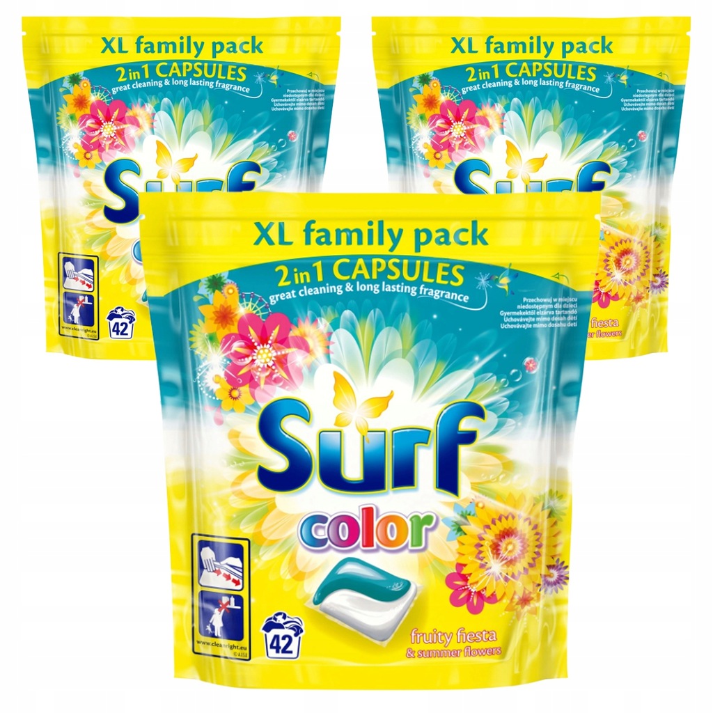 Surf Kapsułki prania Fruity Fiesta Kolor 126 szt