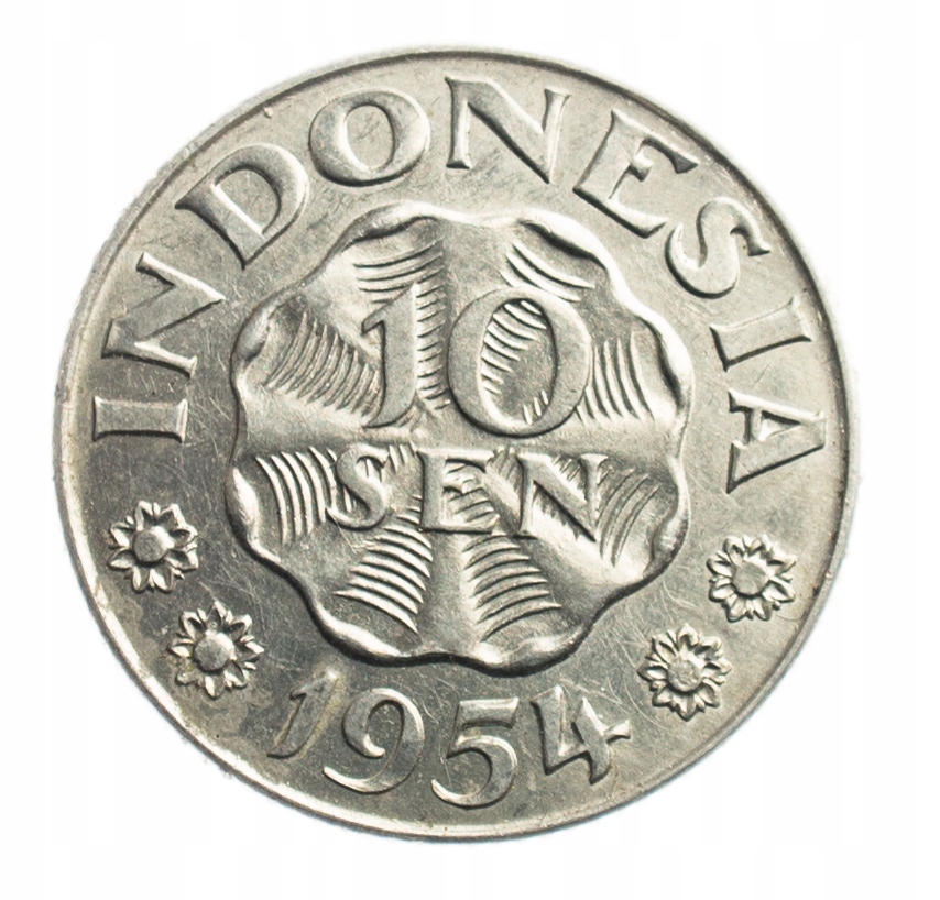 INDONEZJA 10 SEN 1954 SUPER STAN