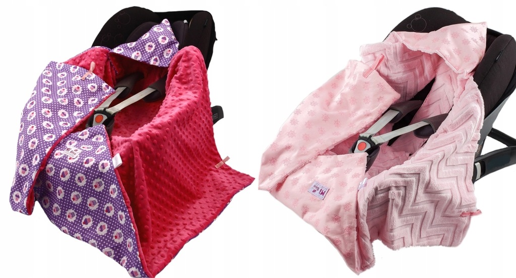 OSTATNIE SZTUKI Kocyk do fotelika Otulacz Bawełna