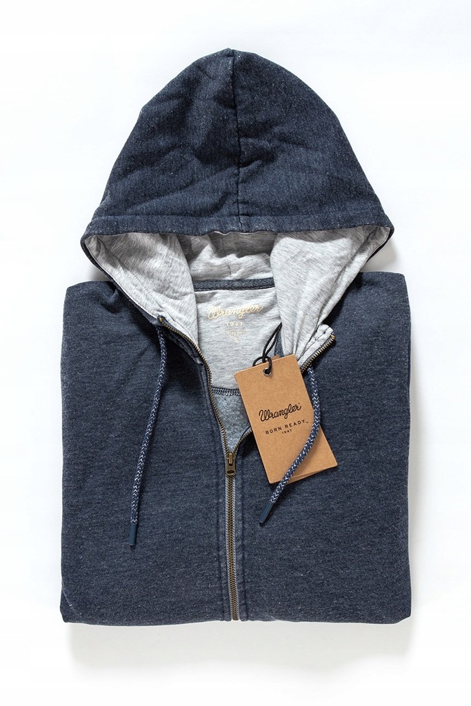 WRANGLER HOODIE MĘSKA BLUZA ROZPINANA Z KAPTUREM S