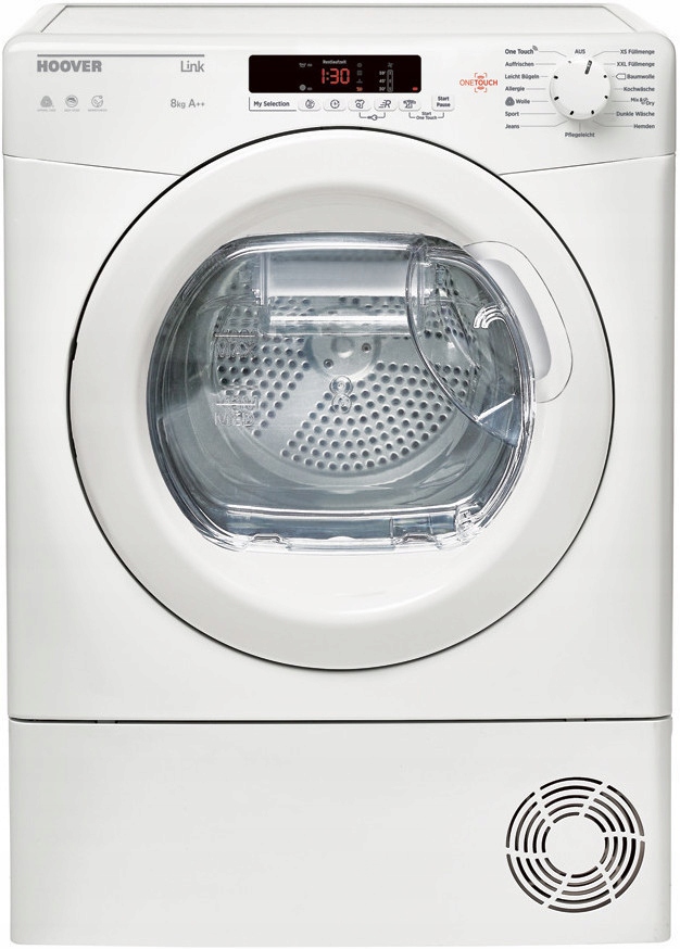 Asciugatrice Hoover H8A2DE-S Pompa Di Calore 8kg - Classe A++, Libera Installazione, Bianco - Foto 8