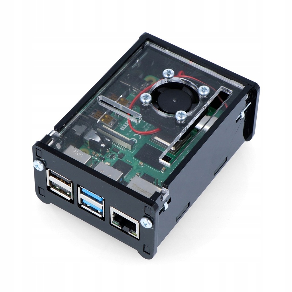 Obudowa Raspberry Pi Model 4B z wentylatorem