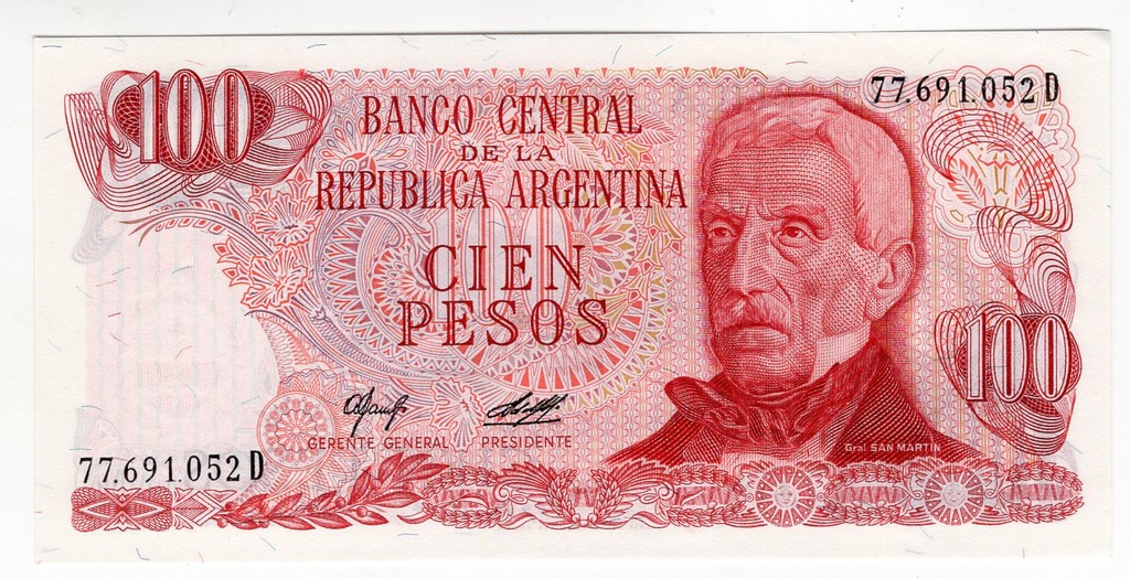 Argentyna 100 pesos (1976-1978)