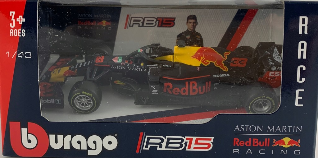 Купить Автомобиль RB15 F1 Red Bull Макса Ферстаппена ББураго 1:43: отзывы, фото, характеристики в интерне-магазине Aredi.ru