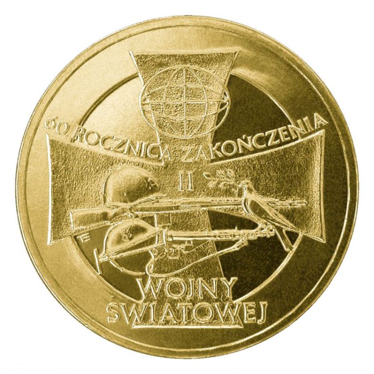 Moneta 2 zł 60 Rocznica Zakończenia 2 Wojny