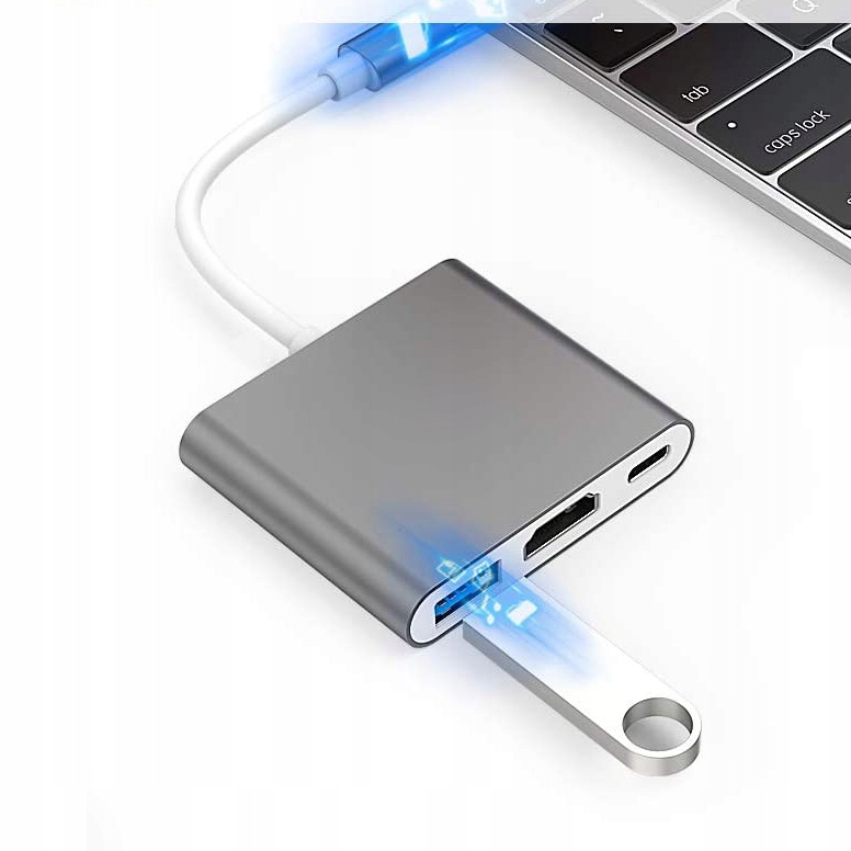 Купить АДАПТЕР ДЛЯ MacBook HUB АДАПТЕР USB-C HDMI 4K: отзывы, фото, характеристики в интерне-магазине Aredi.ru