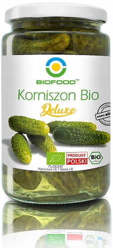 Ogórki korniszony deluxe bio 740 g (440 g) bio foo