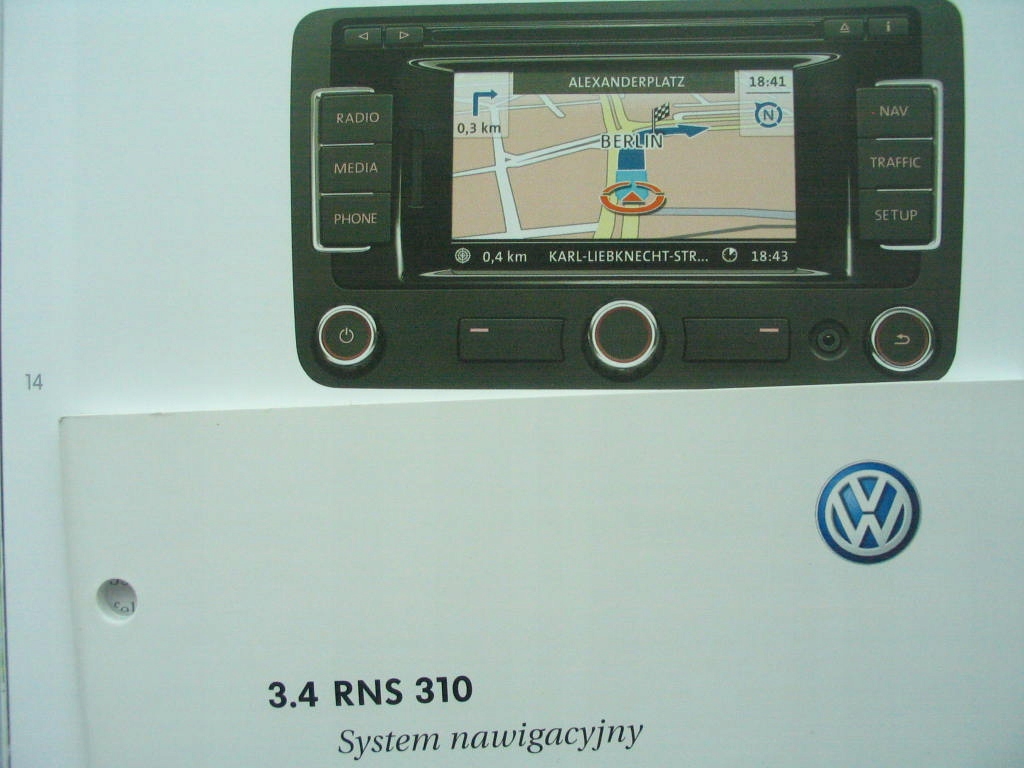 VW RNS 310 NAWIGACJA Polska instrukcja VW RNS310