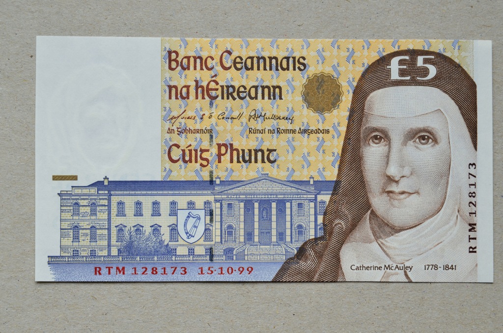 5 funtów 1999 Irlandia stan I