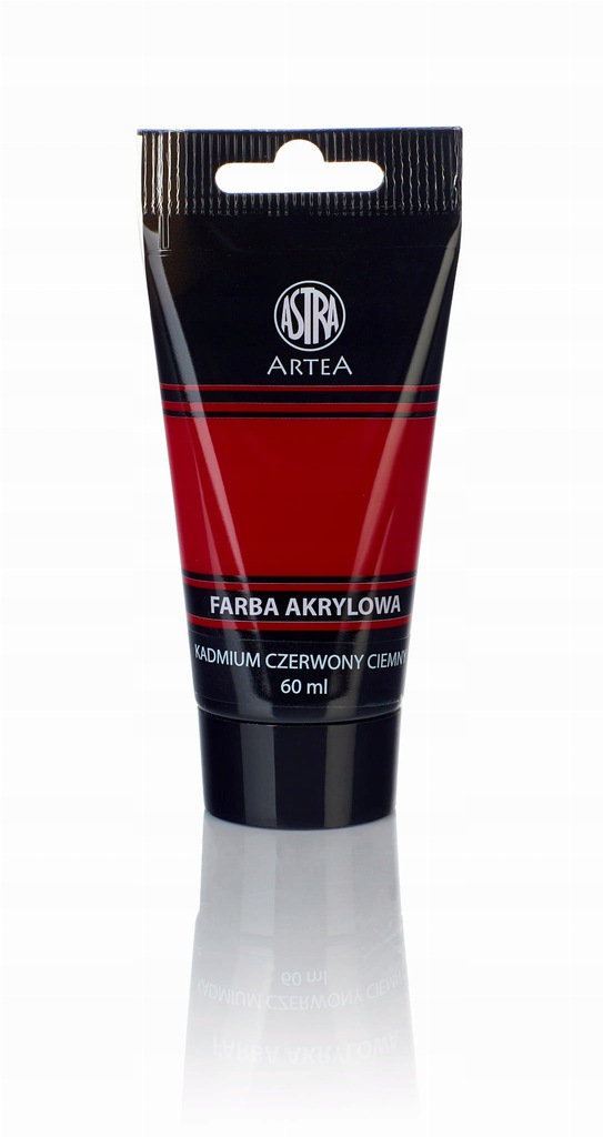 Farba akrylowa Astra Artea tuba 60ml - kadmium czerwony ciemny