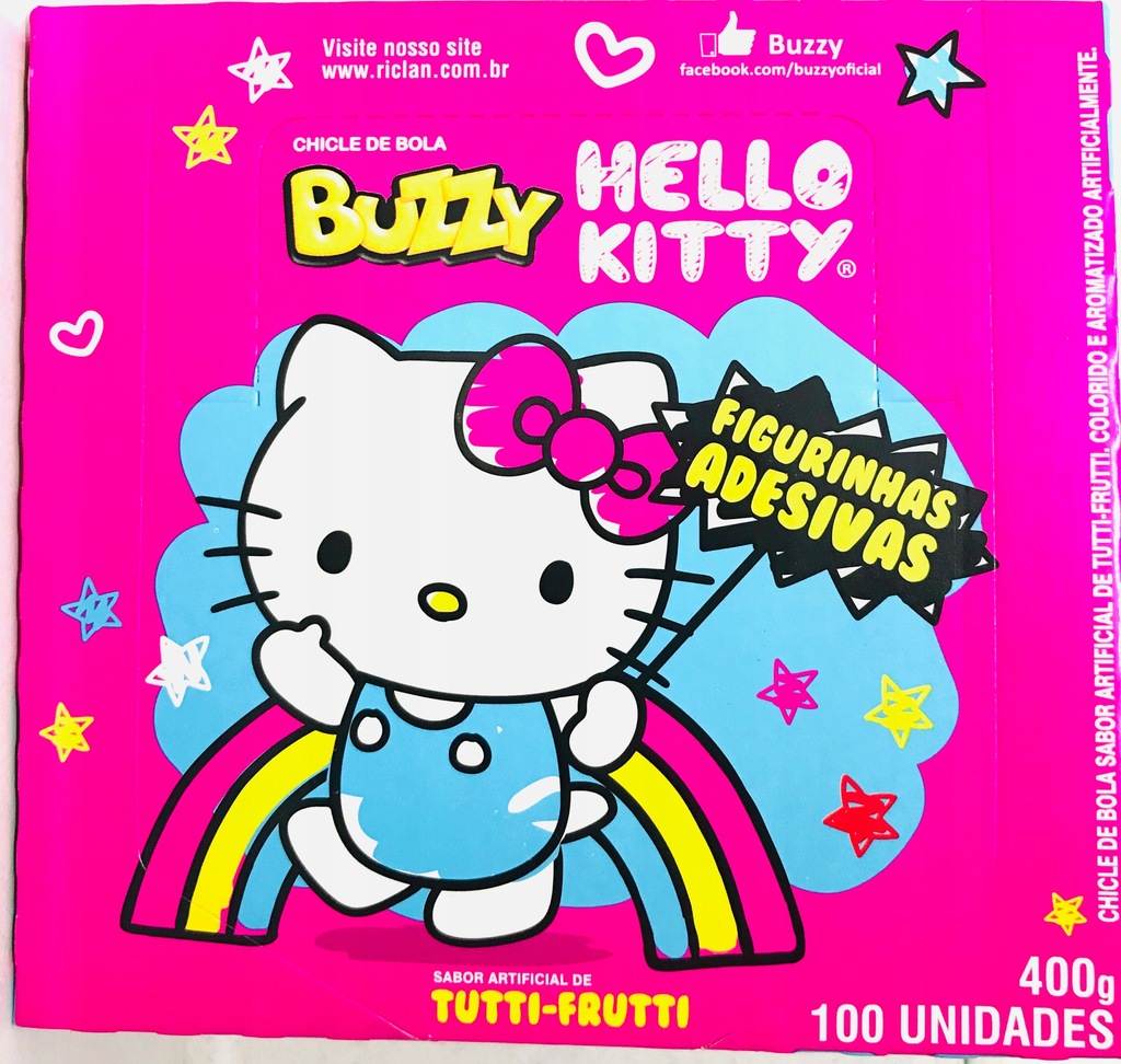 Guma balonowa Hello Kitty Tutti Frutti 100 szt